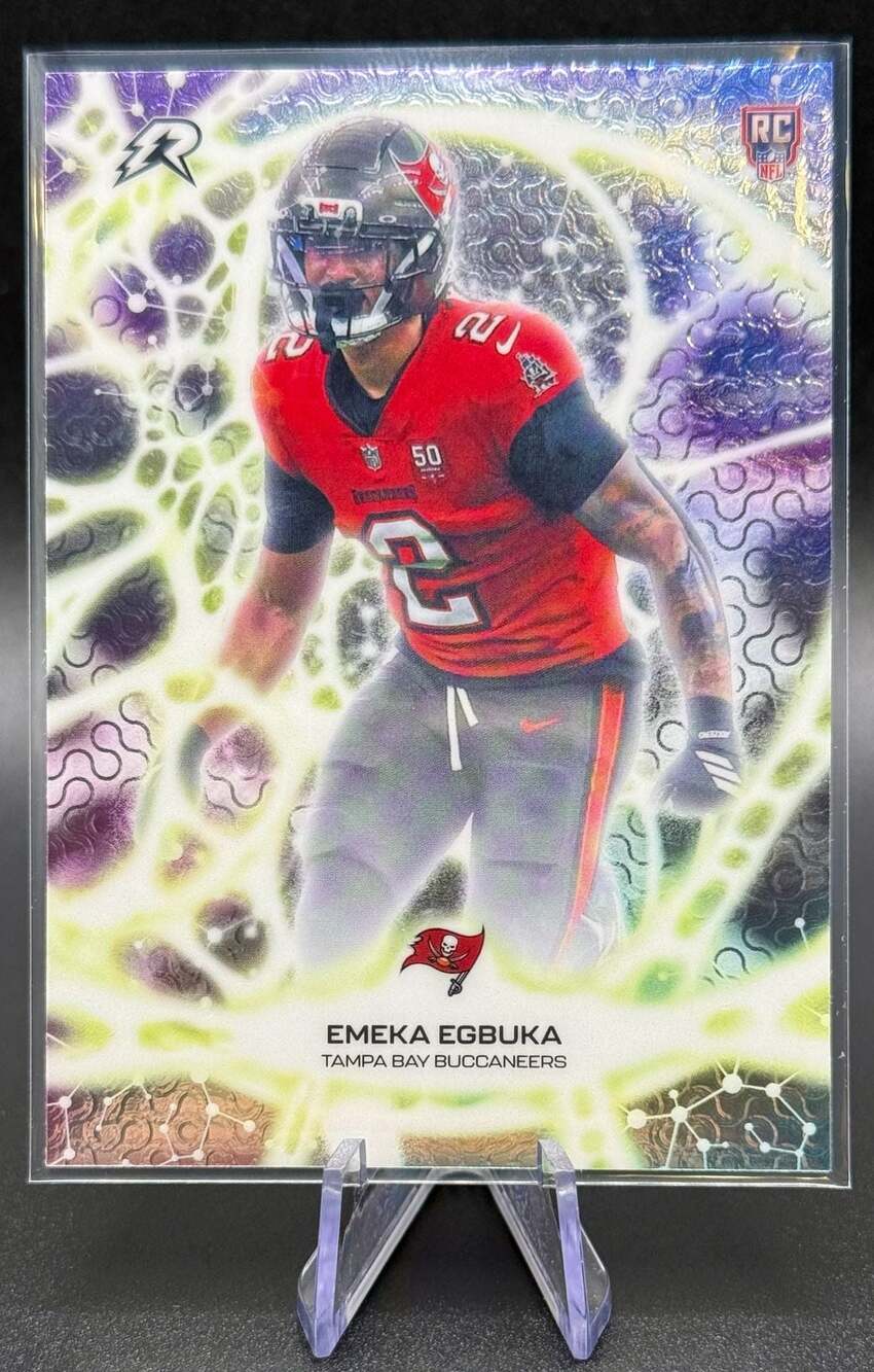 Emeka Egbuka 2025 Topps Resurgence Protonyx Tampa Bay Buccaneers Rookie Card